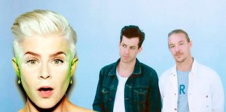 Diplo e Mark Ronson abraçam Robyn em remix de “Missing U”