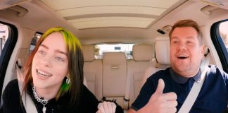 Billie Eilish pega uma carona com James Corden para cantar seus sucessos